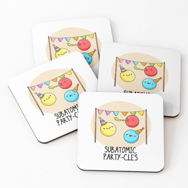 Item preview, Sub Atomic Party-cles Funny Science Puns  designed and sold by punnybone.