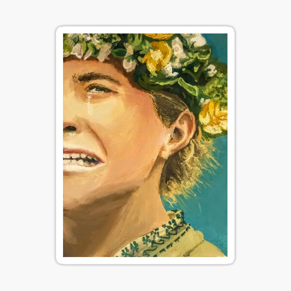 "A24 Midsommar Cover Art Painting" Sticker by RileySessions | Redbubble