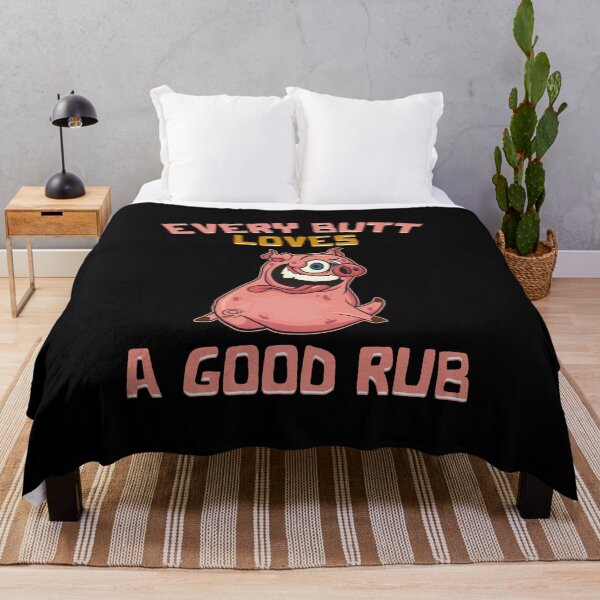 Item preview, Cute Every Butt Loves A Good Rub Funny Pig BBQ Pun designed and sold by perfectpresents.