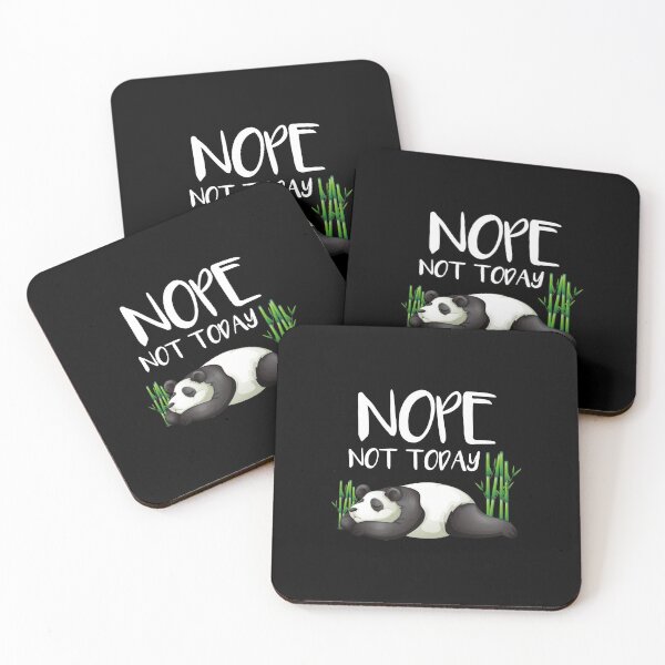 Item preview, Cute & Funny Nope Not Today Lazy Panda Sleepy designed and sold by perfectpresents.