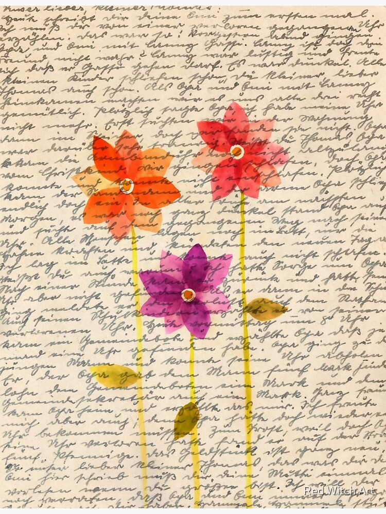 03 Petites fleurs rose - Cahier d'écriture – Papier & Latté