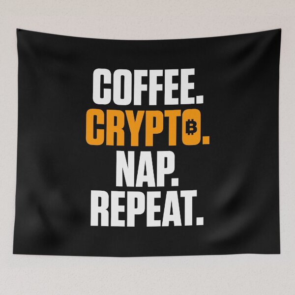 Item preview, Coffee Crypto Nap Repeat Funny Cryptocurrency designed and sold by perfectpresents.