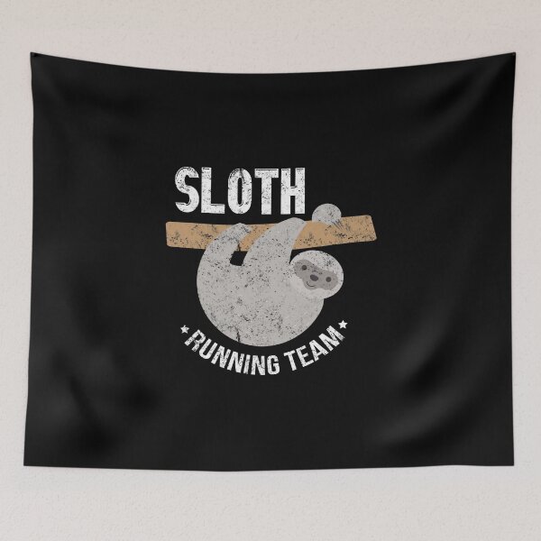 Item preview, Vintage Sloth Running Team Funny Sloth Distressed designed and sold by perfectpresents.