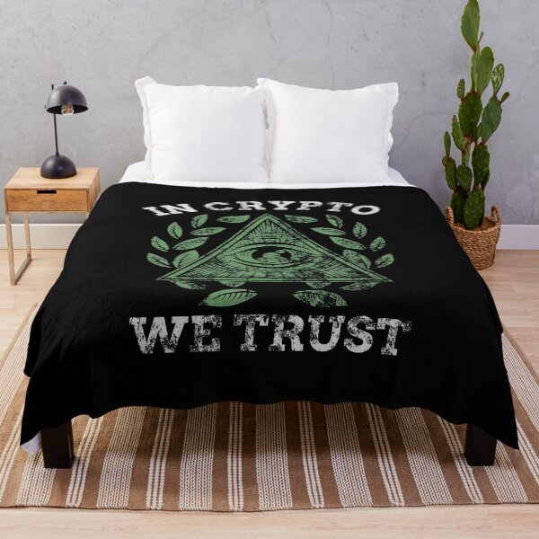 Item preview, In Crypto We Trust BTC Cryptocurrency Distressed designed and sold by perfectpresents.