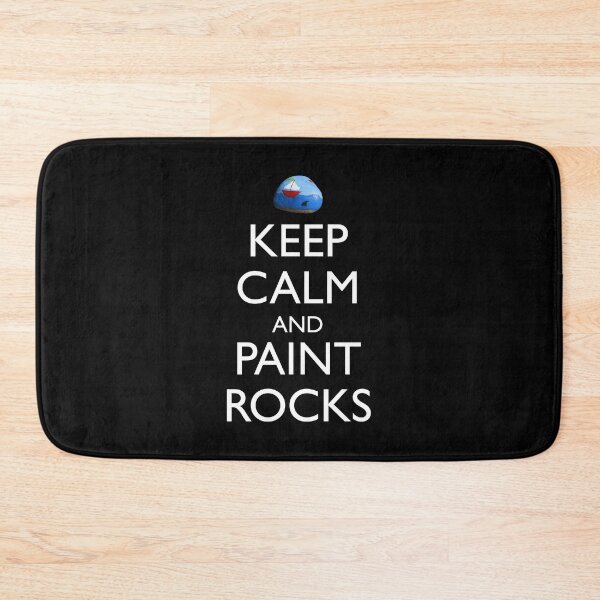Item preview, Keep Calm And Paint Rocks Funny Rock Painting designed and sold by Cat Lady Designs.