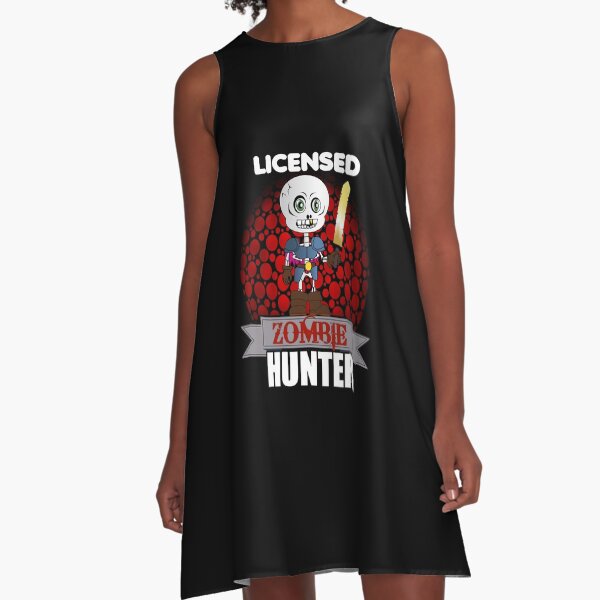 Item preview, Licensed Zombie Hunter Skeleton Halloween designed and sold by perfectpresents.