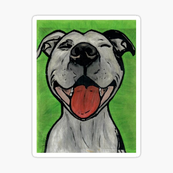 Item preview, Smiling Pit Staffordshire Bull Terrier  designed and sold by Aliciamichele.