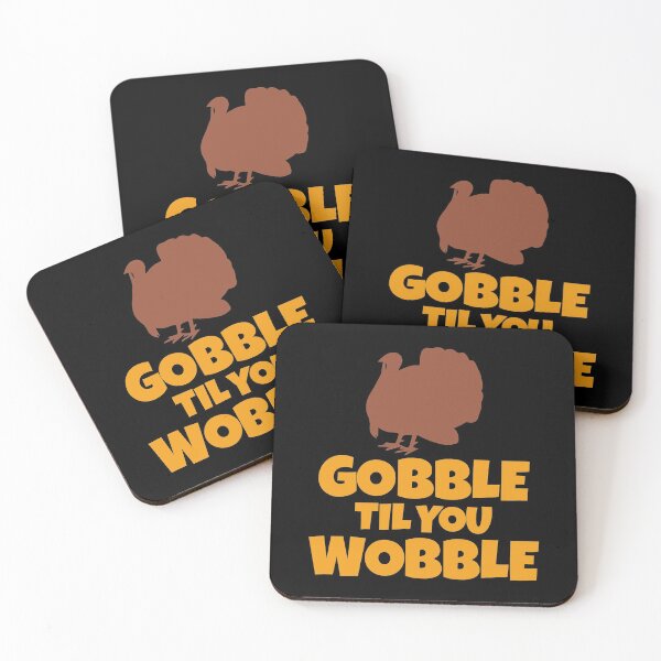 Item preview, Gobble Til You Wobble Funny Thanksgiving Turkey designed and sold by perfectpresents.