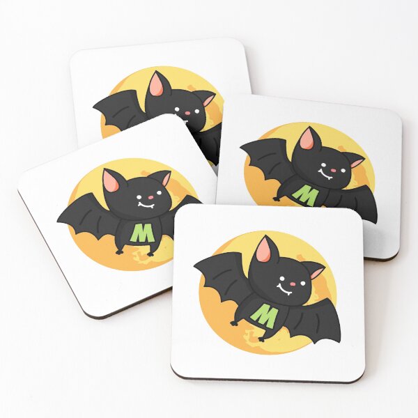Item preview, Alphabet Letter M Bat designed and sold by kidsmonogram.