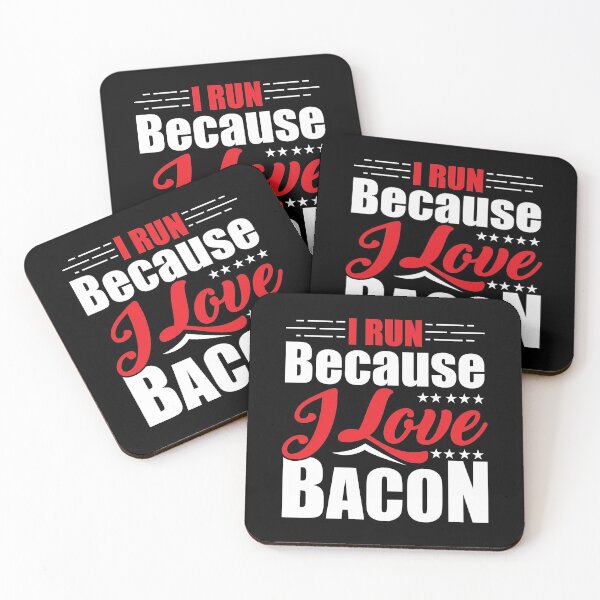 Item preview, I Run Because I Love Bacon for Runners designed and sold by perfectpresents.