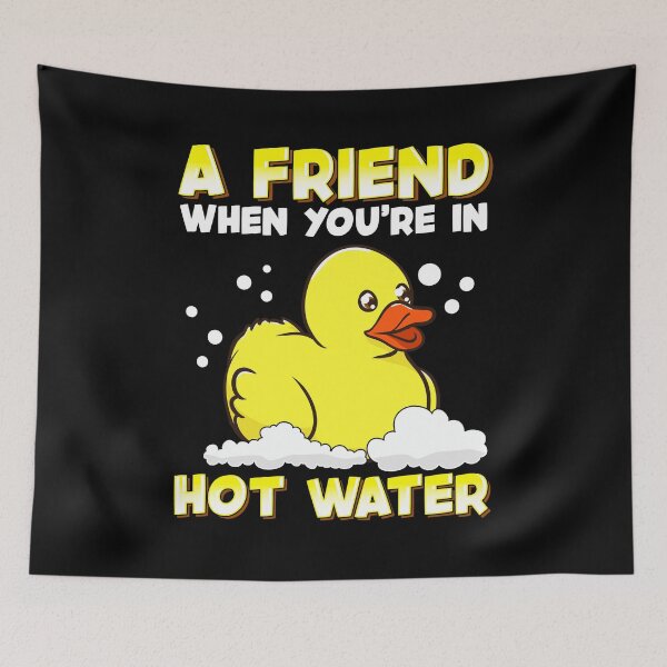 Item preview, A Friend When You're In Hot Water Cute Baby Duck designed and sold by perfectpresents.