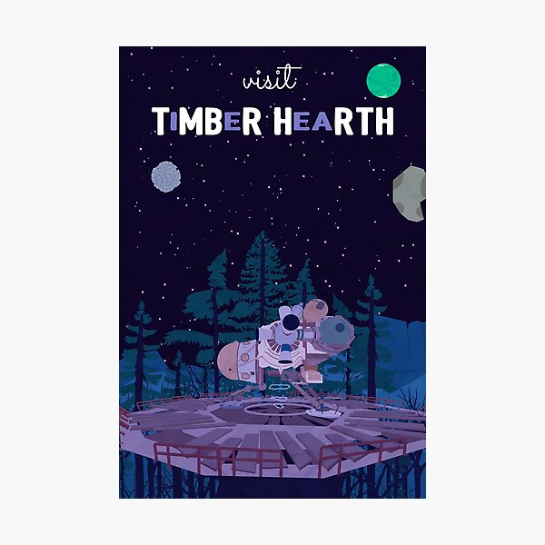 Timber Hearth Travel Poster Photographic Print