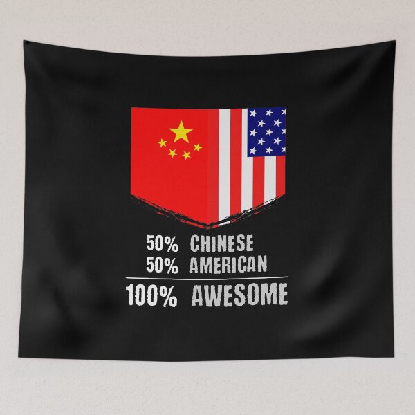 Item preview, 50% Chinese 50% American 100% Awesome Immigrant designed and sold by perfectpresents.