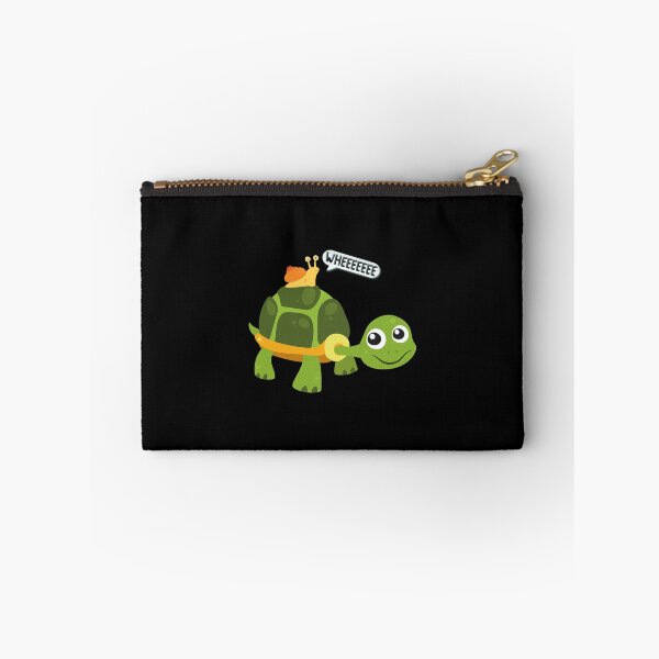 Item preview, Cute Snail Riding on Turtle Yelling Whee Animals designed and sold by perfectpresents.