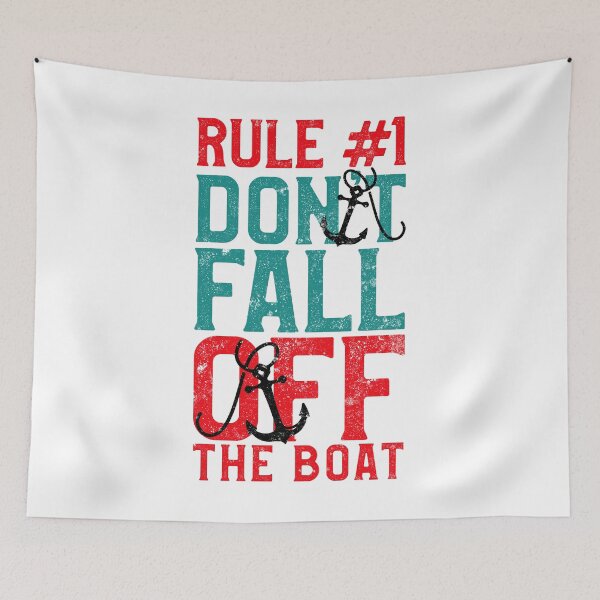 Item preview, Funny Cruise Tee - Rule #1 Don't Fall Off The Boat designed and sold by findgreatshirts.