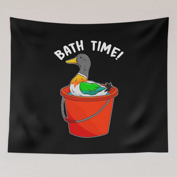 Item preview, Cute Bath Time! Duck Adorable Duckling Splashing designed and sold by perfectpresents.