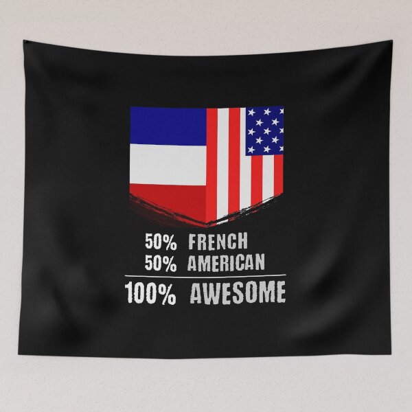 Item preview, 50% French 50% American 100% Awesome Immigrant designed and sold by perfectpresents.
