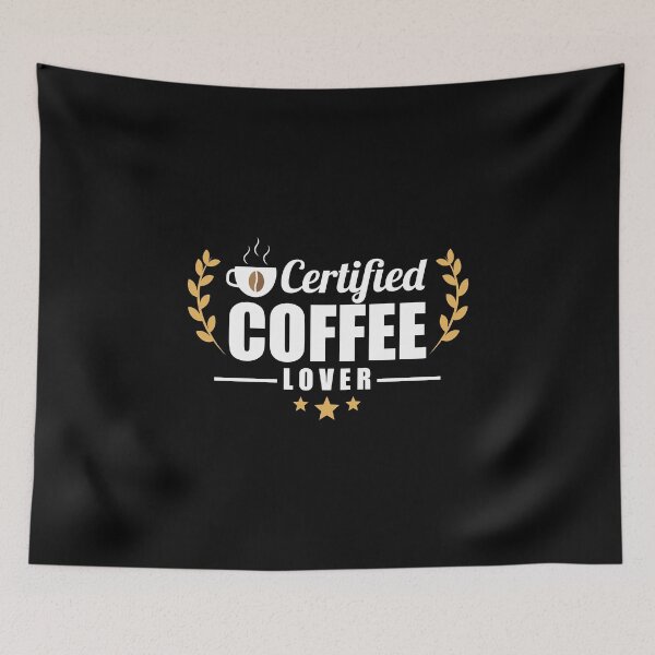 Item preview, Certified Coffee Lover Caffeine Addict designed and sold by perfectpresents.