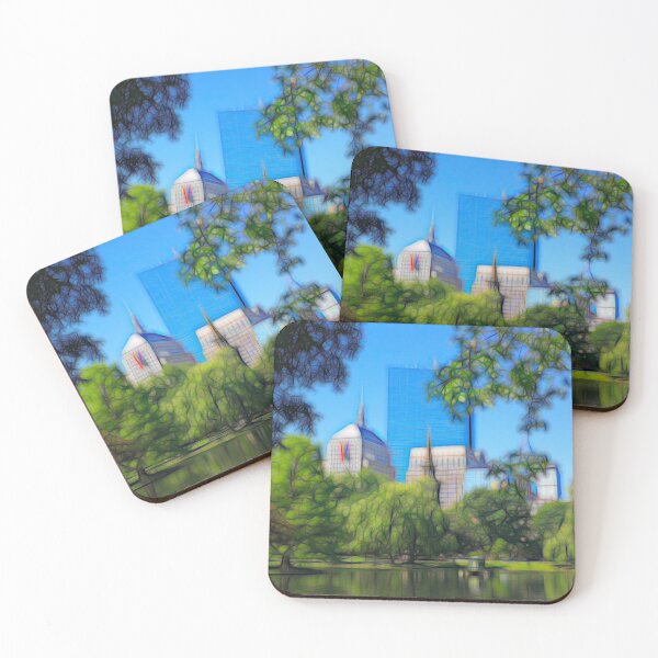 Item preview, Boston City Skyline from the Park designed and sold by Marlene Watson-Hall.