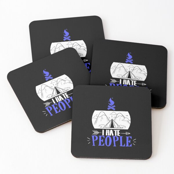 Item preview, Funny I Hate People Camping Pun Introvert Camper designed and sold by perfectpresents.