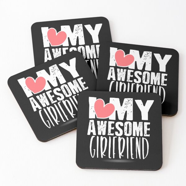 Item preview, Cute I Love My Awesome Girlfriend Boyfriends designed and sold by perfectpresents.