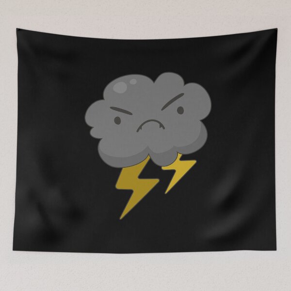 Item preview, Angry Cloud With Lightning Thunderstorm Weather designed and sold by perfectpresents.
