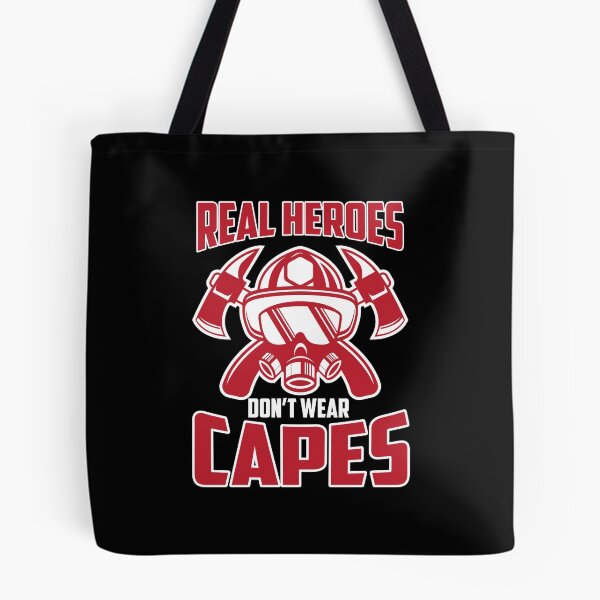 Item preview, Cute Real Heroes Don't Wear Capes Firefighter designed and sold by perfectpresents.