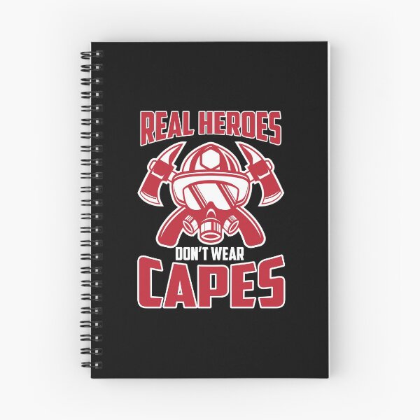 Item preview, Cute Real Heroes Don't Wear Capes Firefighter designed and sold by perfectpresents.