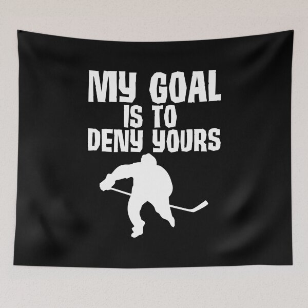 Aperçu de l'œuvre Mon objectif est de refuser votre défenseur de hockey créée et vendue par perfectpresents.
