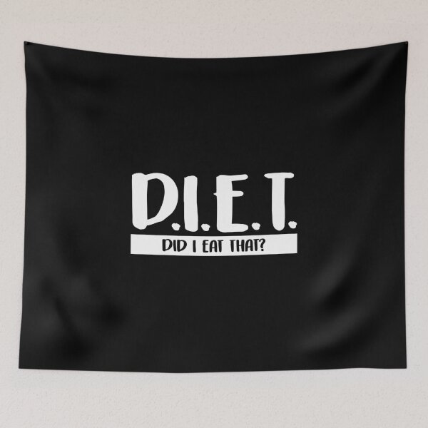 Item preview, DIET Did I Eat That Funny Dieting & Fitness Pun designed and sold by perfectpresents.