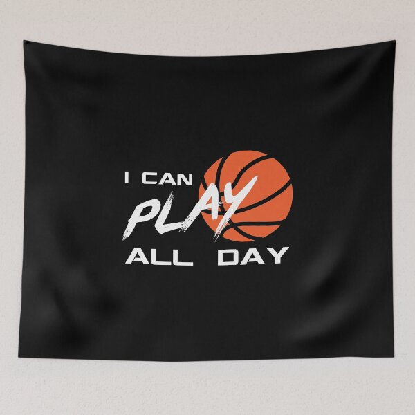Item preview, I Can Play All Day Basketball Nonstop Half Court designed and sold by perfectpresents.