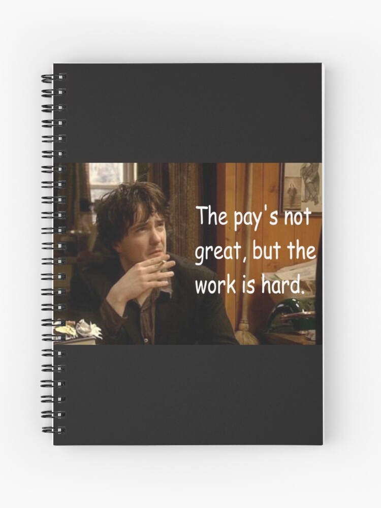 BLACK BOOKS - Manny, Fran & Bernard Spiral Notebook for Sale by