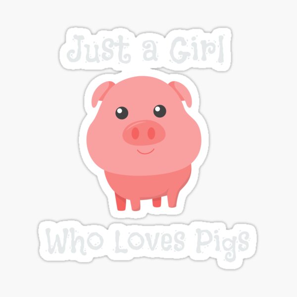 Sticker Adorable Cochon Mignon Bebe Cochon Pour Les Amoureux Des Cochons Par Perfectpresents Redbubble