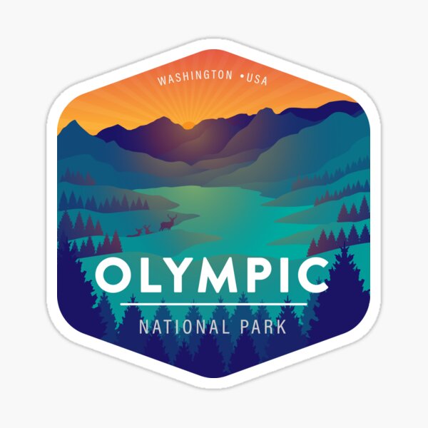 Olympic National Park Washington Badge Sticker