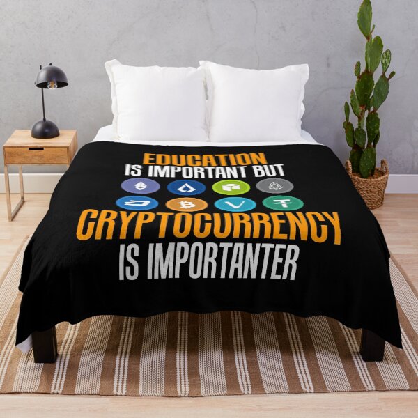 Item preview, Education Is Important But Crypto Is Importanter designed and sold by perfectpresents.