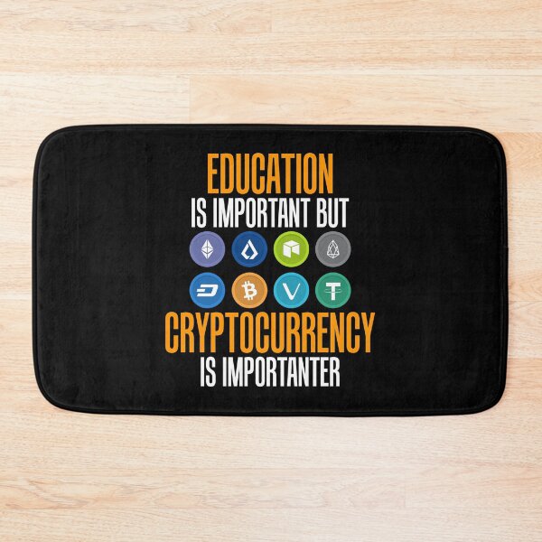 Item preview, Education Is Important But Crypto Is Importanter designed and sold by perfectpresents.