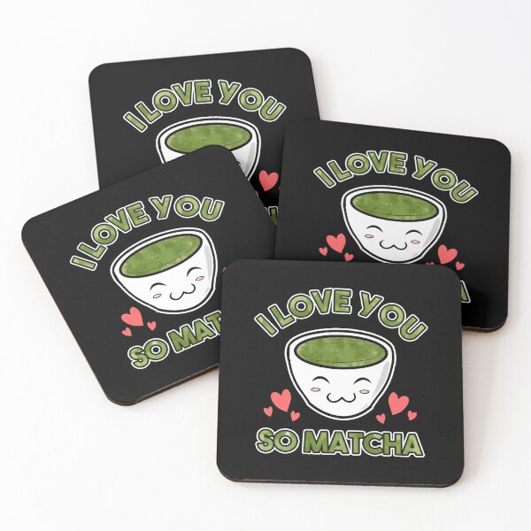 Item preview, Cute & Adorable I Love You So Matcha Food Pun designed and sold by perfectpresents.