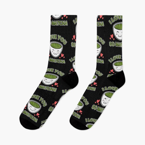 Item preview, Cute & Adorable I Love You So Matcha Food Pun designed and sold by perfectpresents.