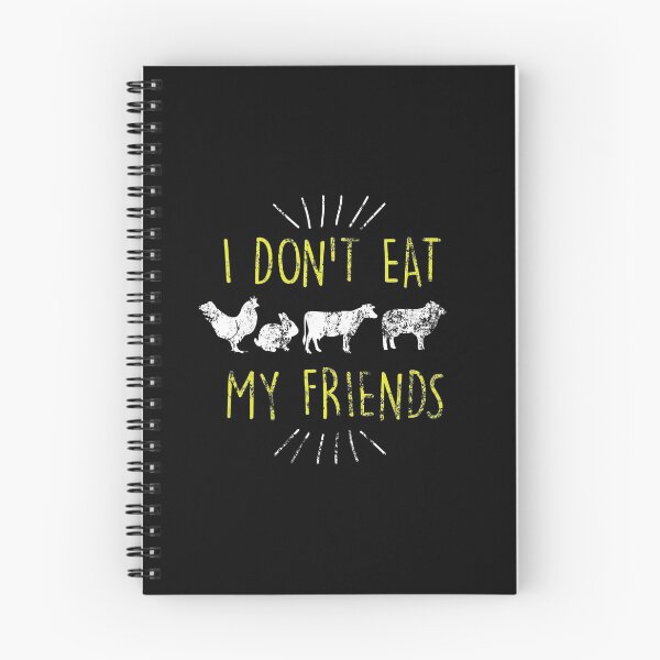 Item preview, I Don't Eat My Friends Vegan Cute Distressed designed and sold by perfectpresents.