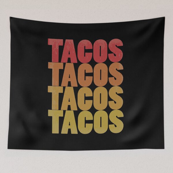 Item preview, Retro Tacos Tacos Tacos Tacos Colorful Taco Lovers designed and sold by perfectpresents.