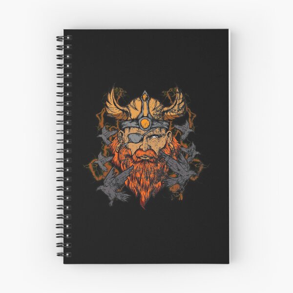 Artikelvorschau, Vintage Odin & Ravens nordische Mythologie beunruhigt entworfen und verkauft von perfectpresents.