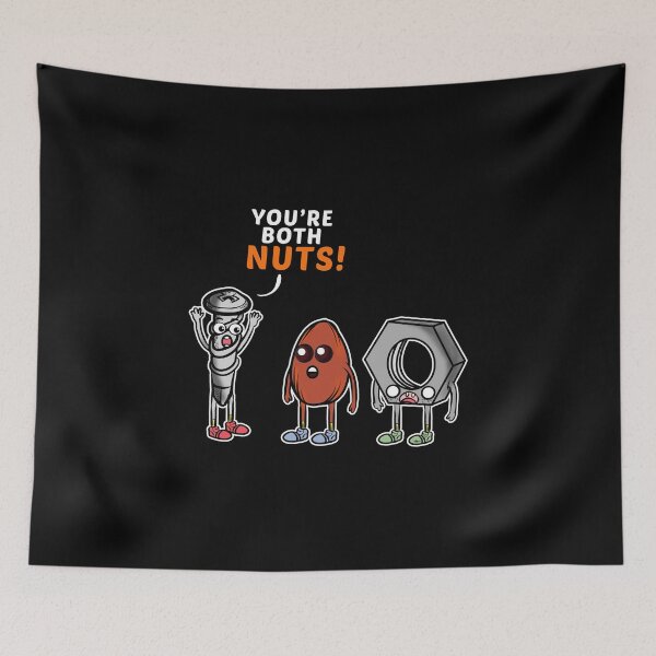 Item preview, Funny You're Both Nuts Hilarious Pun Screw Tools designed and sold by perfectpresents.