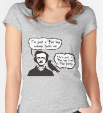 I'm just a Poe boy nobody loves me Women's Fitted Scoop T-Shirt