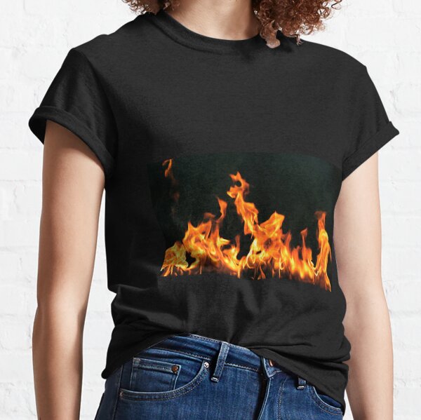 #Flame, #Forks of flame, #Spurts of flame, #fire, light, flames Classic T-Shirt