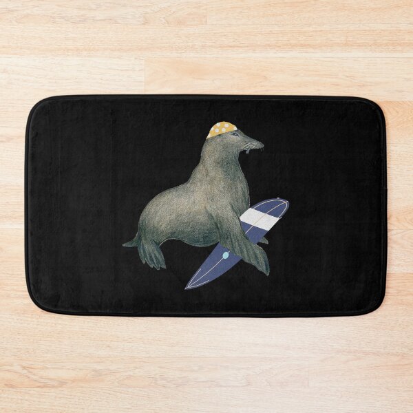 Item preview, Cute & Funny Ready To Surf Seal Surfboard Surfing designed and sold by perfectpresents.