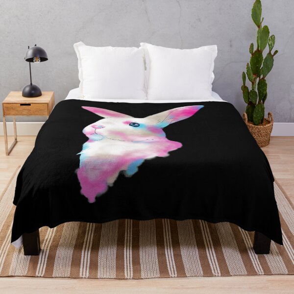Item preview, Cute Space Rainbow Gaussian Blur Rabbit Galactic designed and sold by perfectpresents.