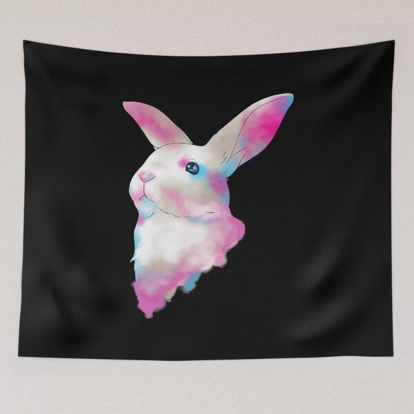 Item preview, Cute Space Rainbow Gaussian Blur Rabbit Galactic designed and sold by perfectpresents.