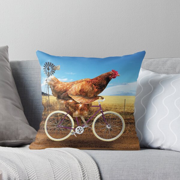 Item preview, Funny Chicken Riding Bicycle on the Farm designed and sold by RamiBeans.