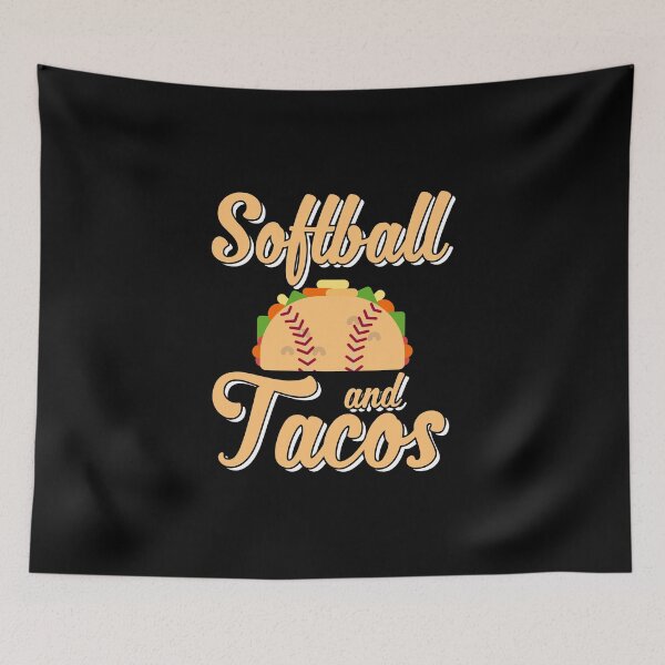 Item preview, Cute Softball and Tacos Novelty Soft Ball Player designed and sold by perfectpresents.