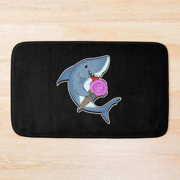 Item preview, Adorable Shark Licking Ice Cream Cute Shark Lovers designed and sold by perfectpresents.